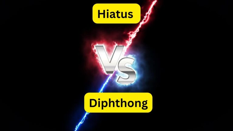 Difference between Hiatus and Diphthong