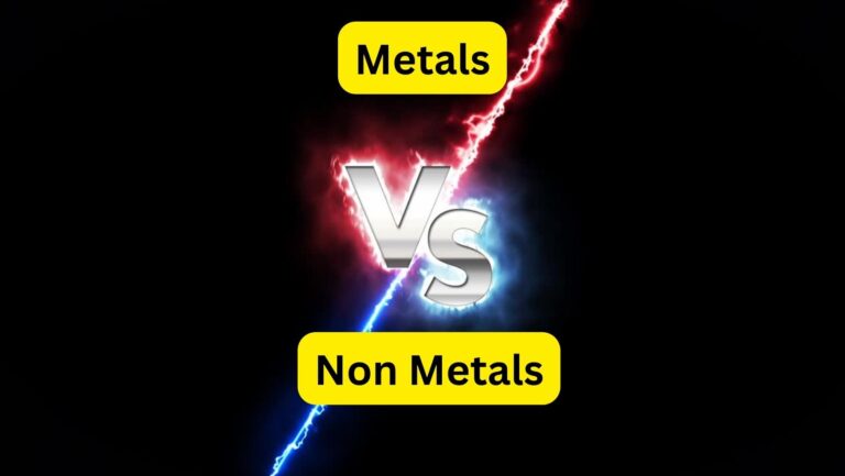 Difference between Metals and Non Metals