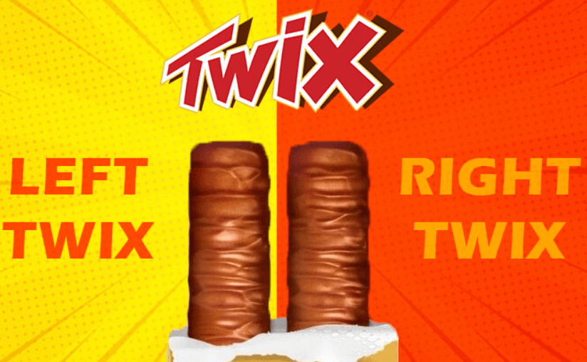Difference between Left and Right Twix