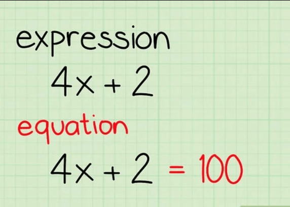 Difference between Expression and Equation