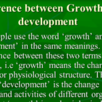 Difference between Growth and Development