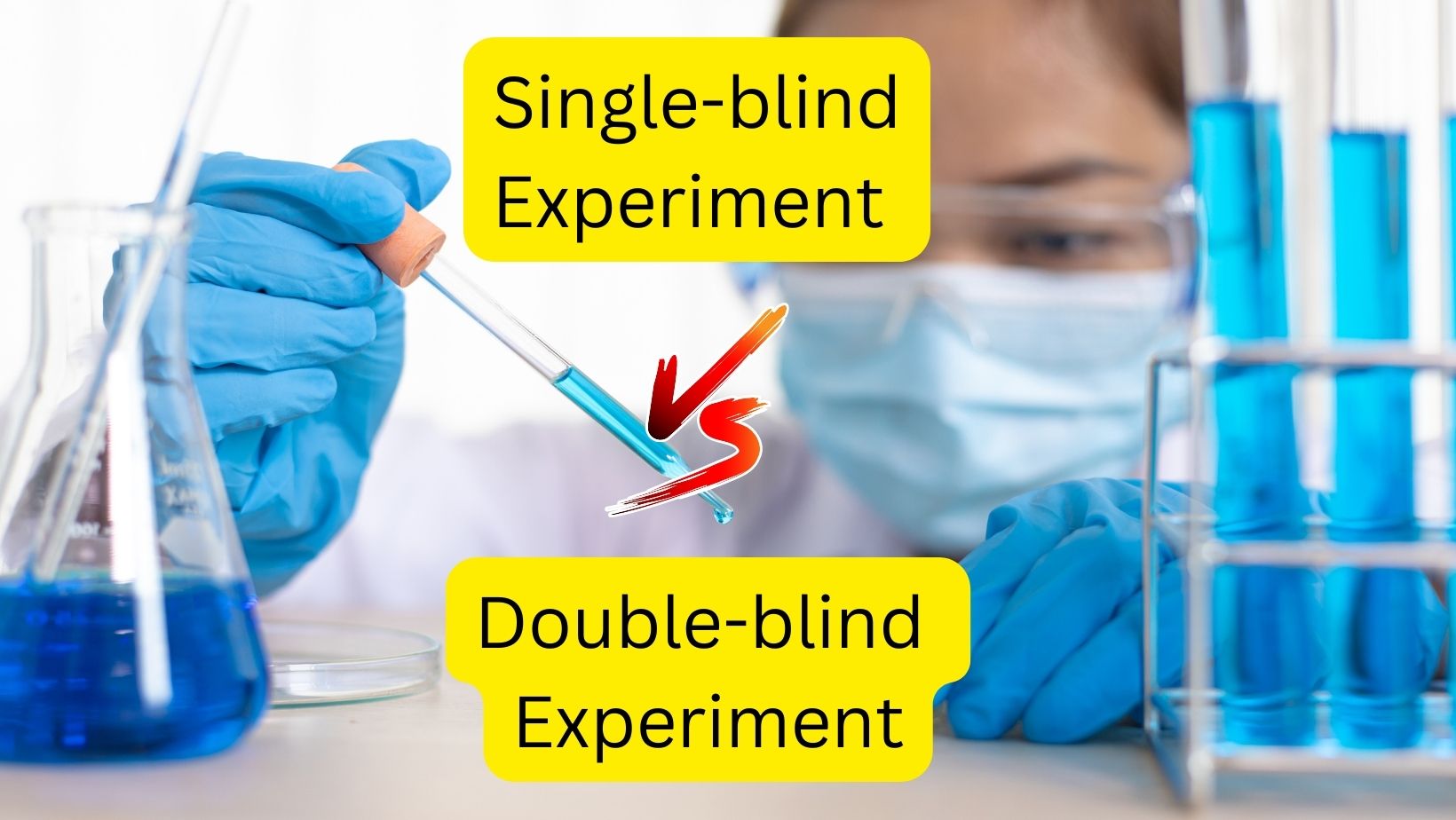 Single vs double blind experiment