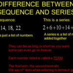 Difference between Sequence and Series