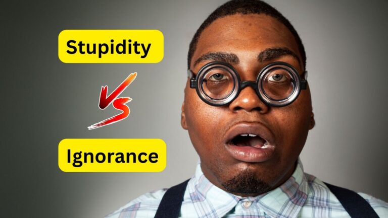 Difference between Stupidity and Ignorance