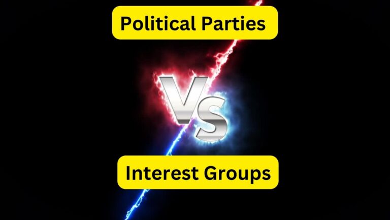 Difference between Political Parties and Interest Groups